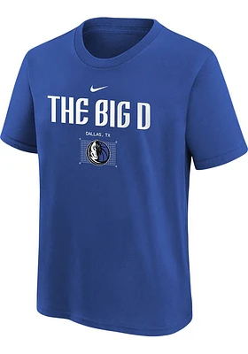 Nike Dallas Mavericks Youth Blue Essential City Short Sleeve T-Shirt