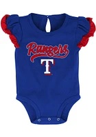 Texas Rangers Baby Blue Scream Shout Set One Piece