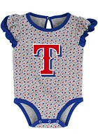 Texas Rangers Baby Blue Scream Shout Set One Piece