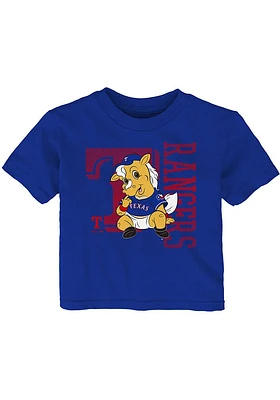 Rangers Captain Texas Infant Baby Mascot 2.0 Short Sleeve T-Shirt Blue