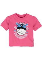 Cleveland Guardians Girls Pink Winky Short Sleeve T-Shirt