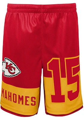 Patrick Mahomes  Outer Stuff Kansas City Chiefs Youth Red Pandemonium Shorts
