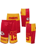 Patrick Mahomes  Outer Stuff Kansas City Chiefs Youth Red Pandemonium Shorts