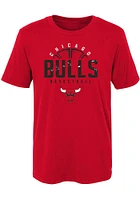 Chicago Bulls Boys Red Street Ball Short Sleeve T-Shirt