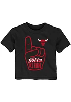 Chicago Bulls Infant Hand Off Short Sleeve T-Shirt Black