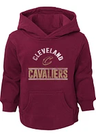 Cleveland Cavaliers Toddler Maroon Double Bar Long Sleeve Hooded Sweatshirt