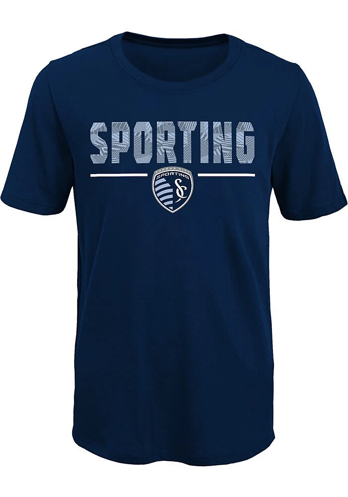 Sporting Kansas City Boys Navy Blue Ultra Defender Short Sleeve T-Shirt