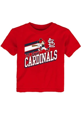 St Louis Cardinals Toddler Red Batter Up Short Sleeve T-Shirt