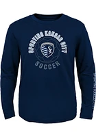 Sporting Kansas City Toddler Navy Blue Circle Around Long Sleeve T-Shirt