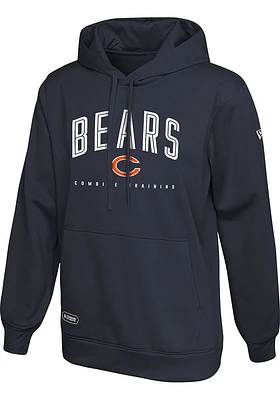 Chicago Bears Mens Navy Blue UP FIELD Hood