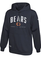 Chicago Bears Mens Navy Blue UP FIELD Hood
