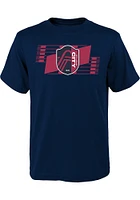St Louis City SC Youth Navy Blue Hold It Up Short Sleeve T-Shirt