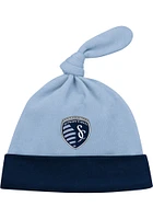 Sporting Kansas City Baby Light Blue Kicking and Running 3 PC Set One Piece with Bib