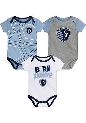 Sporting Kansas City Baby Light Blue Best Forward 3 PC Set One Piece