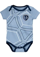 Sporting Kansas City Baby Light Blue Best Winger 3 PC Set One Piece