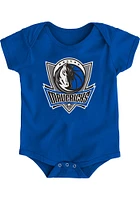 Dallas Mavericks Baby Blue Logo Classic Short Sleeve One Piece
