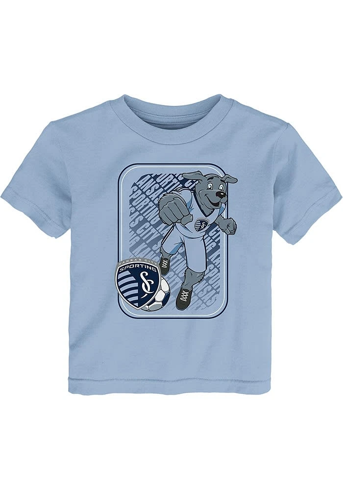 Blue Outer Stuff Sporting Kansas City Toddler Light Mascot Short Sleeve T-Shirt