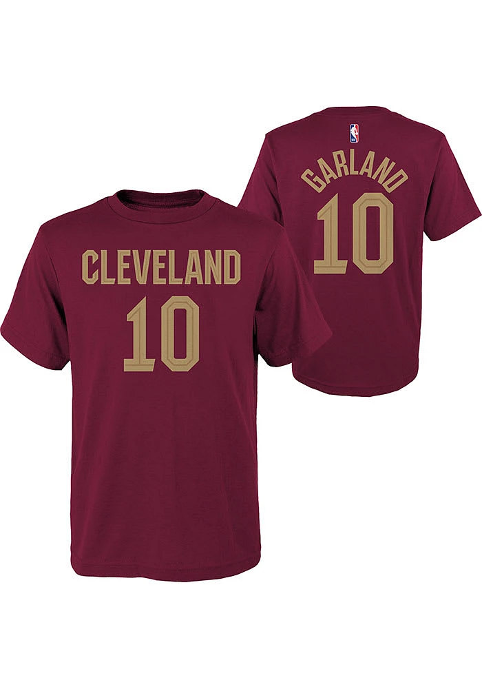 Darius Garland Cleveland Cavaliers Boys Maroon Flat NN Short Sleeve T-Shirt