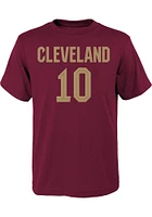Darius Garland  Cleveland Cavaliers Boys Maroon Flat NN Short Sleeve T-Shirt