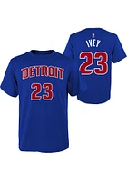 Jaden Ivey Detroit Pistons Youth Blue Flat NN Player Tee