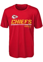 Kansas City Chiefs Youth Red Engage Short Sleeve T-Shirt