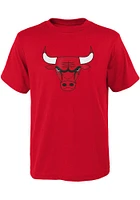 Chicago Bulls Toddler Red Slogan Back Short Sleeve T-Shirt