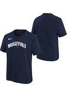Nike Chicago Cubs Youth Navy Blue City Connect Wordmark Short Sleeve T-Shirt