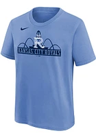 Nike Kansas City Royals Youth Blue Connect Logo Short Sleeve T-Shirt