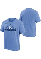Nike Kansas City Royals Youth Blue Connect Logo Short Sleeve T-Shirt