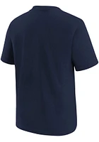 Nike Kansas City Royals Boys Navy Blue Connect Wordmark Short Sleeve T-Shirt