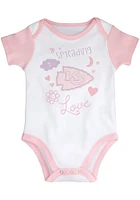 Kansas City Chiefs Infant Girls Pink Spreading Love Set Top and Bottom