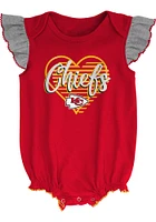 Kansas City Chiefs Baby Red All The Love Bib Set One Piece