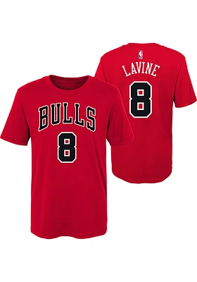Zach LaVine Chicago Bulls Youth Red NN Player Tee