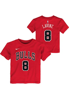 Zach LaVine Chicago Bulls Toddler Red Replica Icon NN Short Sleeve Player T Shirt