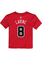Zach LaVine Chicago Bulls Toddler Red Replica Icon NN Short Sleeve Player T Shirt