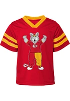 KC Wolf  Outer Stuff Kansas City Chiefs Infant Red Mascot Zone SS Set Top and Bottom