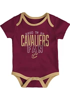 Cleveland Cavaliers Baby Maroon Game Time Design One Piece