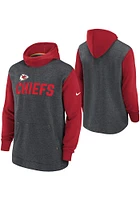 Nike Kansas City Chiefs Youth Grey Burpee Long Sleeve Hoodie