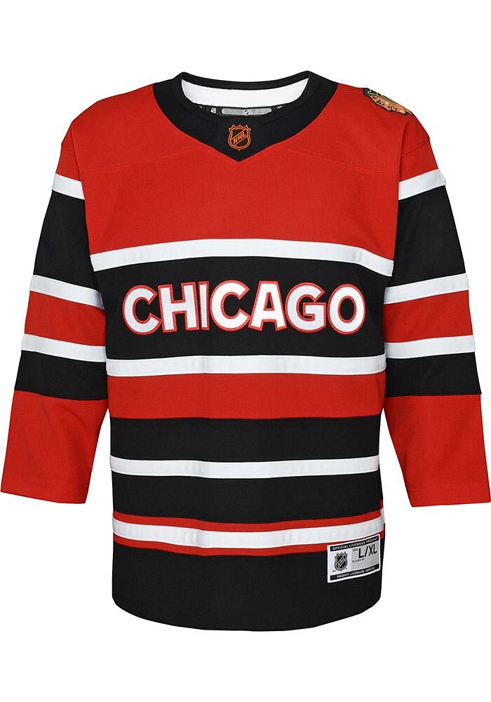 Chicago Blackhawks Youth Red Reverse Retro Premier Hockey Jersey