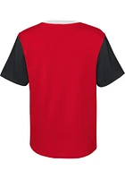 Chicago Blackhawks Youth Red Reverse Retro Sueded Short Sleeve Fashion T-Shirt