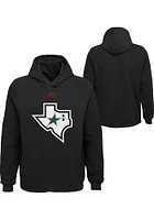 Dallas Stars Youth Black Reverse Retro Secondary Logo Long Sleeve Hoodie