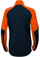Chicago Bears Boys Navy Blue Audible Long Sleeve Qtr Zip