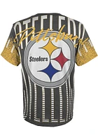 Pittsburgh Steelers Youth Black Big Face Jumbotron Short Sleeve T-Shirt