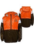 Cleveland Browns Youth Brown Goal Line Light Weight Jacket