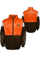 Cleveland Browns Youth Brown Goal Line Light Weight Jacket