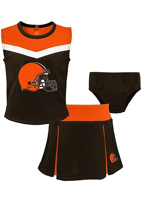 Cleveland Browns Toddler Girls Brown Spirit Sets Cheer