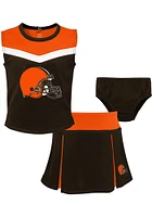 Cleveland Browns Toddler Girls Brown Spirit Sets Cheer
