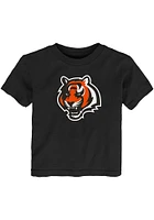 Cincinnati Bengals Toddler Black Primary Logo Short Sleeve T-Shirt
