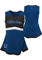 Indianapolis Colts Toddler Girls Blue Captain Sets Cheer Dress