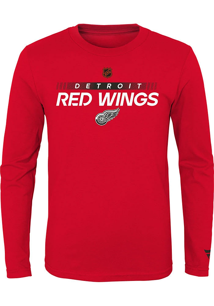 Detroit Red Wings Youth Reverse Retro Authentic Pro Long Sleeve T-Shirt